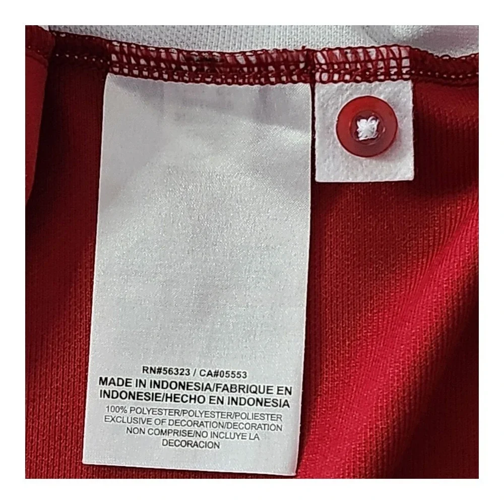 NWOT Nike Arkansas Razorbacks Polo Shirt Men's XL Swoosh Red White Hogs Golf Tee